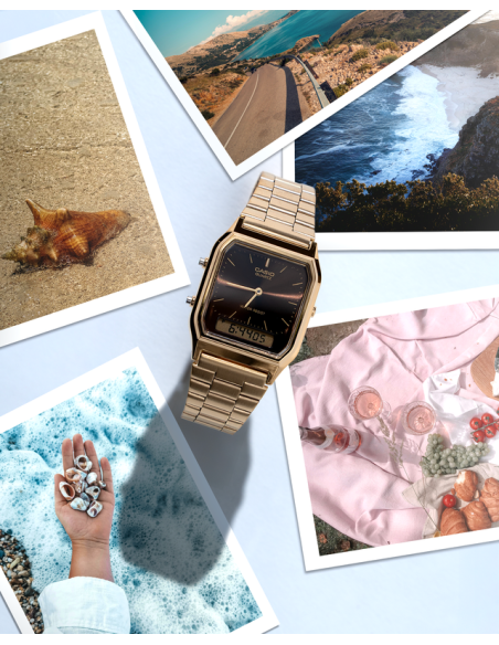 VINTAGE|NOVEDAD AQ-230EGG-2AEF