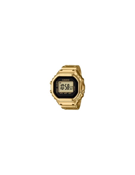 Reloj digital tipo anillo Casio en acero inoxidable dorado