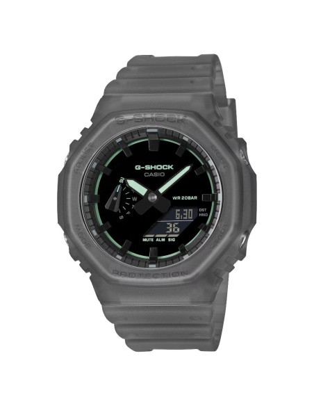 Casio G‑Shock GA‑2100K‑1AER – Reloj Hombre Azul Transparente con Detalles Neón | G-Shock Original