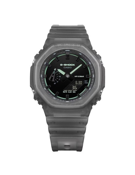 Casio G‑Shock GA‑2100K‑1AER – Reloj Hombre Azul Transparente con Detalles Neón | G-Shock Original