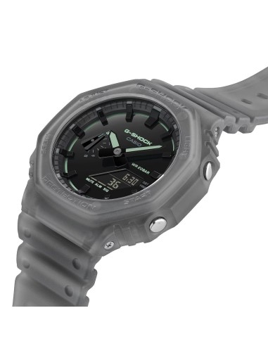Casio G‑Shock GA‑2100K‑1AER – Reloj Hombre Azul Transparente con Detalles Neón | G-Shock Original