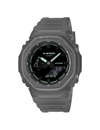 Casio G‑Shock GA‑2100K‑1AER – Reloj Hombre Azul Transparente con Detalles Neón | G-Shock Original