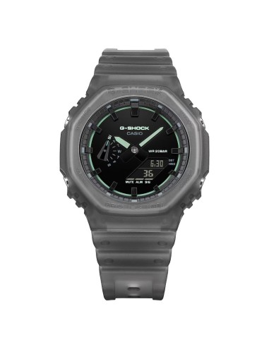 Casio G‑Shock GA‑2100K‑1AER – Reloj Hombre Azul Transparente con Detalles Neón | G-Shock Original