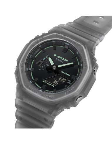 Casio G‑Shock GA‑2100K‑1AER – Reloj Hombre Azul Transparente con Detalles Neón | G-Shock Original
