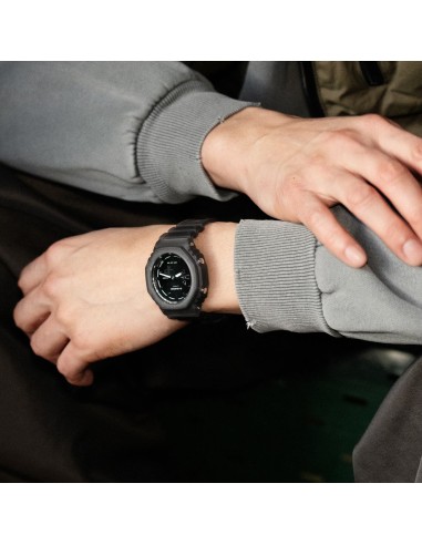 Casio G‑Shock GA‑2100K‑1AER – Reloj Hombre Azul Transparente con Detalles Neón | G-Shock Original