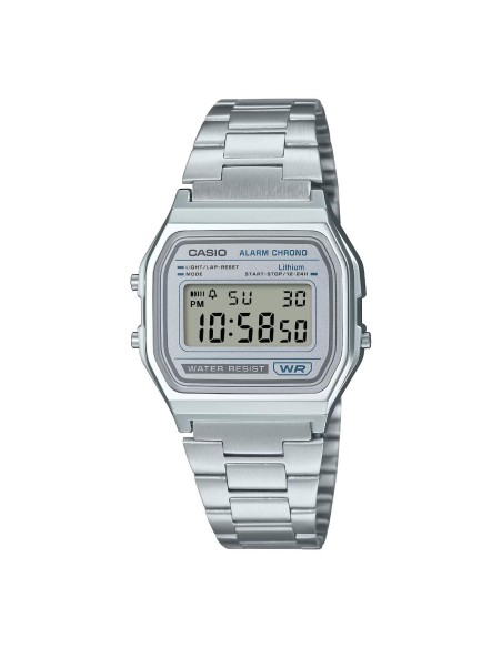 A158 vintage digital watch with a metal strap | Retro style