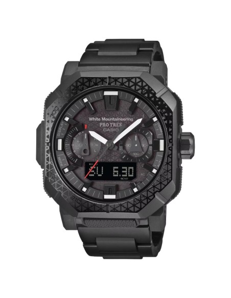 Digital watch with world time, stopwatch, alarms and solar power
