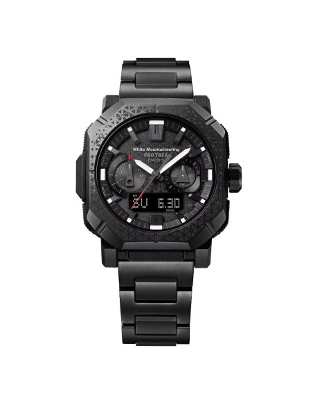 Digital watch with world time, stopwatch, alarms and solar power