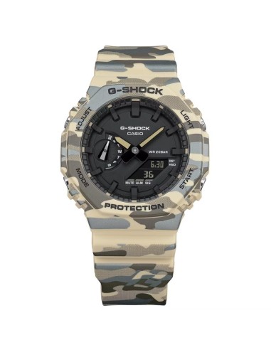 Reloj Casio G-SHOCK GA-2100 camuflaje metalizado | Estilo urbano y sostenible