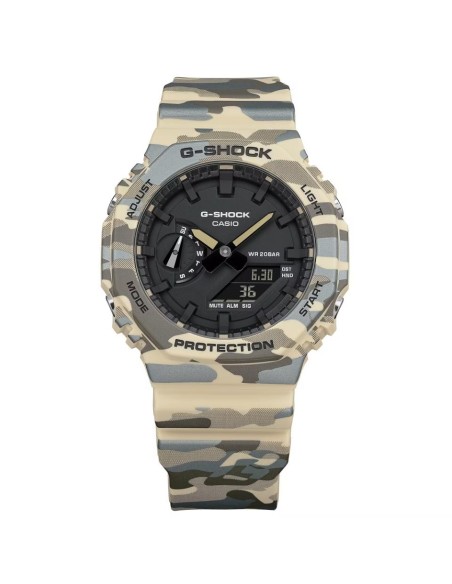 Reloj Casio G-SHOCK GA-2100 camuflaje metalizado | Estilo urbano y sostenible