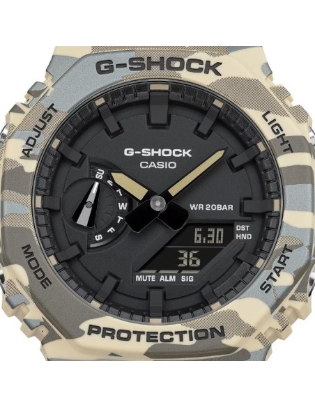 Reloj Casio G-SHOCK GA-2100 camuflaje metalizado | Estilo urbano y sostenible