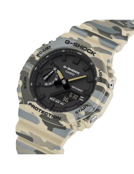 Reloj Casio G-SHOCK GA-2100 camuflaje metalizado | Estilo urbano y sostenible