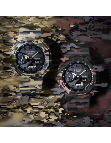 Reloj Casio G-SHOCK GA-2100 camuflaje metalizado | Estilo urbano y sostenible