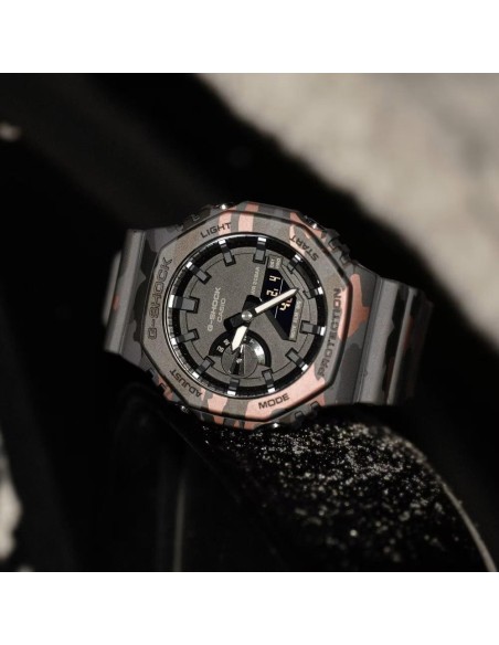 Casio G-SHOCK GA-2100 Metallic Camouflage Watch | Urban and sustainable style