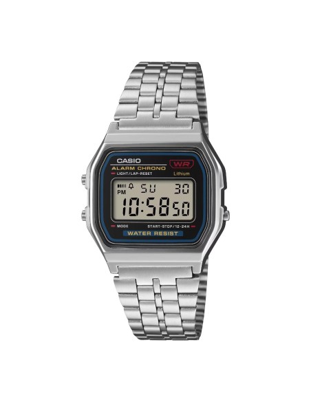 Casio A159WE-1EF | Retro Digital Watch with Steel Strap