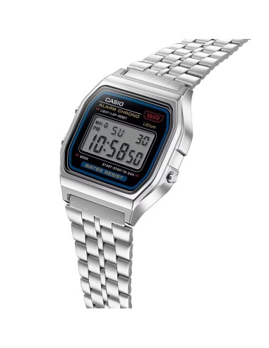 Casio A159WE-1EF | Retro Digital Watch with Steel Strap