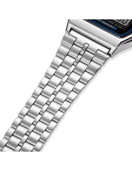 Casio A159WE-1EF | Retro Digital Watch with Steel Strap