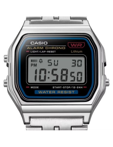 Casio A159WE-1EF | Retro Digital Watch with Steel Strap