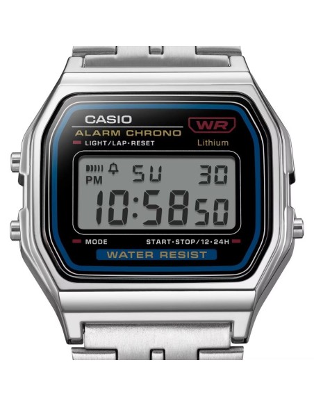 Casio A159WE-1EF | Retro Digital Watch with Steel Strap