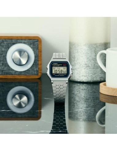 Casio A159WE-1EF | Retro Digital Watch with Steel Strap