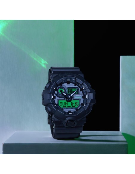G-SHOCK Negro y Verde Electro | Reloj Resistente y Moderno