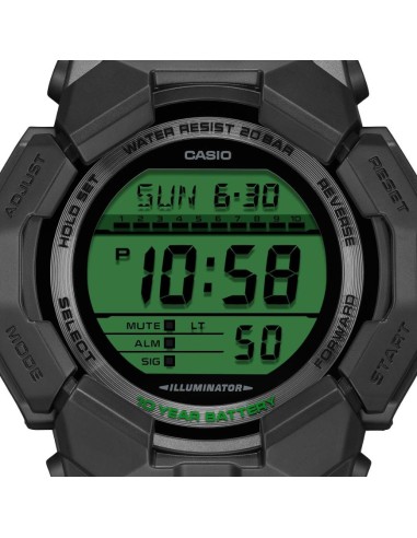 G-SHOCK Negro y Verde Electro | Reloj Resistente y Moderno