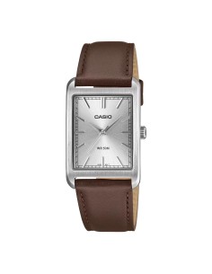 Casio MTP-B215L Series | Classic Stainless Steel Watch with Leather Strap