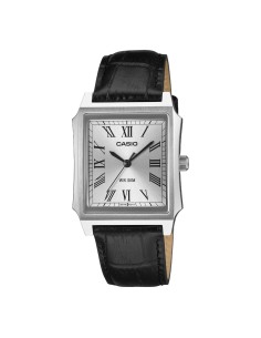Casio MTP-B190L – Analogue Watch with Stainless Steel Case and Leather Strap