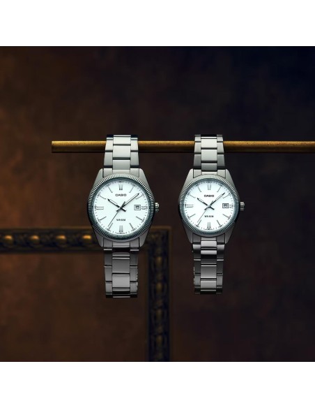 Reloj de Metal Unisex con Calendario y Resistencia al Agua 5 Bar