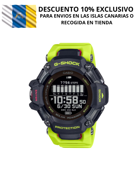 G-SHOCK GBD-H2000 | Reloj Multideporte con GPS, Pulsómetro y Carga Solar