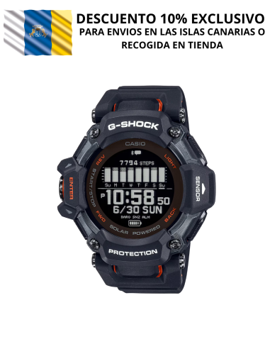 G-SHOCK GBD-H2000 | Reloj Multideporte con GPS, Pulsómetro y Carga Solar