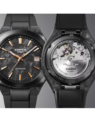 Mechanical Watch with Forged Carbon Dial and Sapphire Crystal