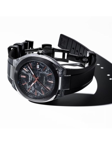 Mechanical Watch with Forged Carbon Dial and Sapphire Crystal