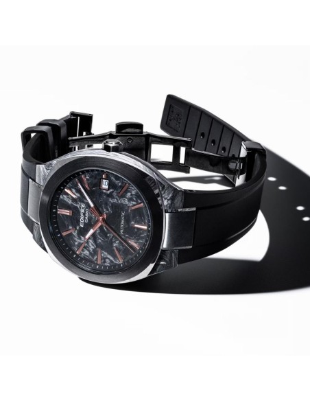 Mechanical Watch with Forged Carbon Dial and Sapphire Crystal