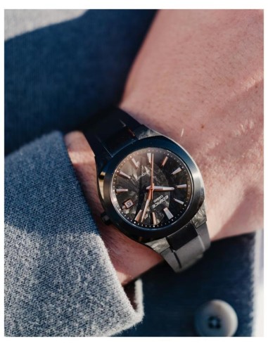Mechanical Watch with Forged Carbon Dial and Sapphire Crystal