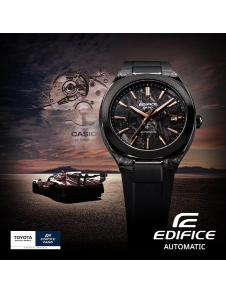 Mechanical Watch with Forged Carbon Dial and Sapphire Crystal
