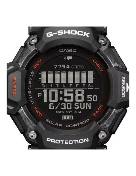G-SHOCK GBD-H2000 | Reloj Multideporte con GPS, Pulsómetro y Carga Solar