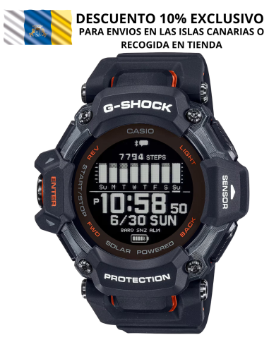G-SHOCK GBD-H2000 | Reloj Multideporte con GPS, Pulsómetro y Carga Solar