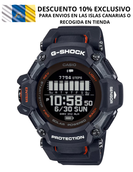 G-SHOCK GBD-H2000 | Reloj Multideporte con GPS, Pulsómetro y Carga Solar