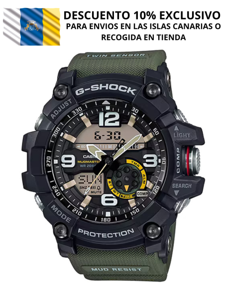 G-SHOCK Mudmaster con Brújula y Termómetro