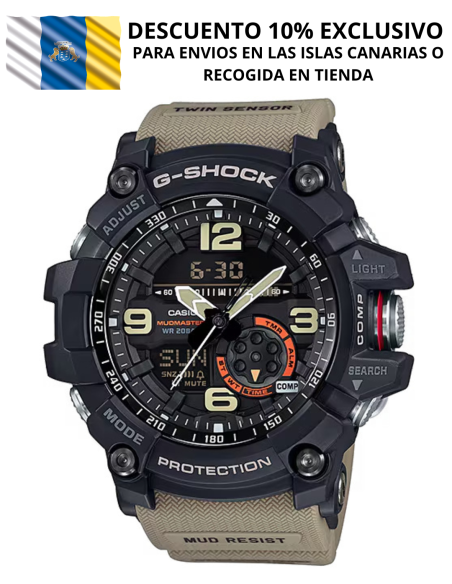 G-SHOCK Mudmaster con Brújula y Termómetro