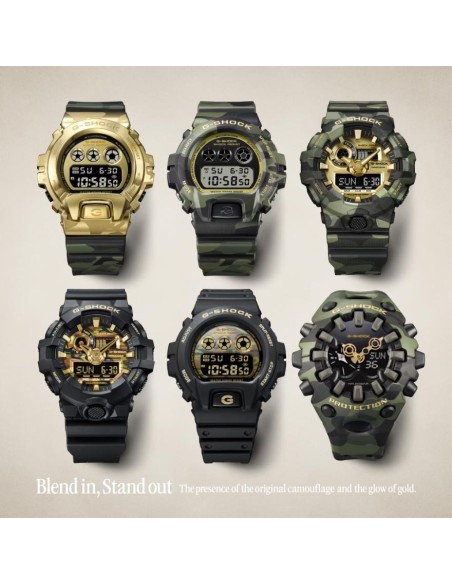 G-SHOCK DW-6900CF-1A Bold Camo Dorado | Reloj G-SHOCK