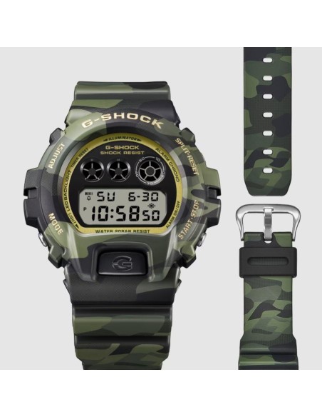 G-SHOCK DW-6900CMG-3 Bold Camo Dorado | Reloj G-SHOCK