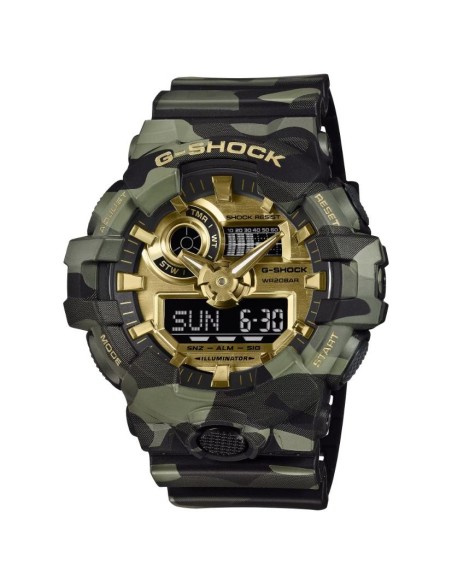 G-SHOCK GA-700CMG-3AER Bold Camo | Reloj Camuflaje Dorado
