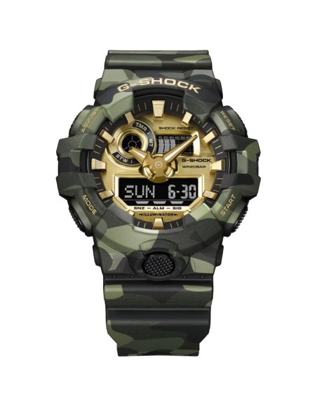 G-SHOCK GA-700CMG-3AER Bold Camo | Reloj Camuflaje Dorado