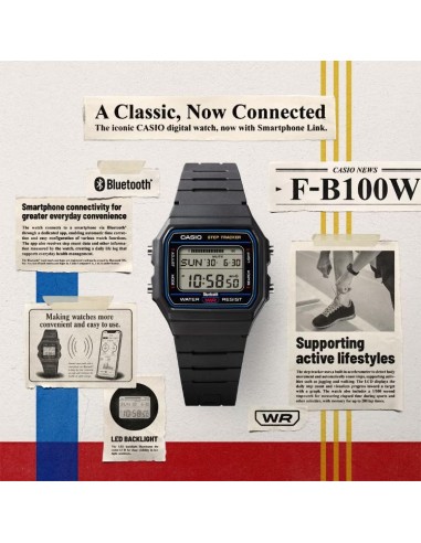 Reloj Casio Digital con Bluetooth y Contador de Pasos