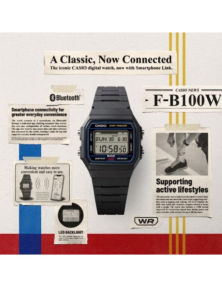 Reloj Casio Digital con Bluetooth y Contador de Pasos